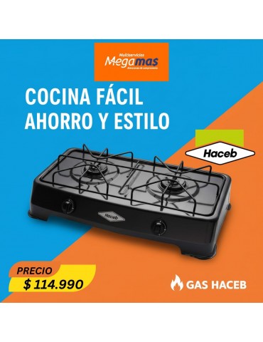 Cocina a Gas Haceb 2 Puestos