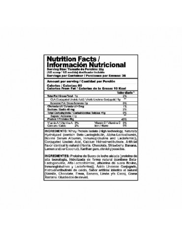 Proteína Iso Clean 2Lbs...